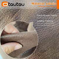 OTAUTAU 3.3ft Faux Leather Pouf Sofa Set Cover Bean Bag Chair Ottoman Footrest Beanbag Corner Couch Sac Lounge Recliner SF004
