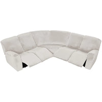 5 Seater Recliner Cover 7 Pcs Recliner Sofa Covers Velvet Stretch Reclining Sectional Couch Covers for 5 Cushion Sofa Slipcovers