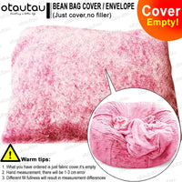 OTAUTAU 200cm Giant Bean Bag Sofa Bed Slipcover No Stuffed Fluffy Big XXL Beanbag Chair Recliner Pouf Seat Puff Couch Furniture