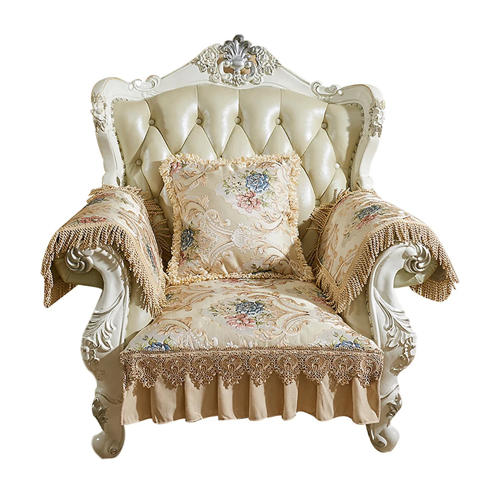 European Vintage Jacquard Sofa Covers Non-slip Four Seasons Univerval Luxury Slipcover Furniture Protector Sectional Couch Cover