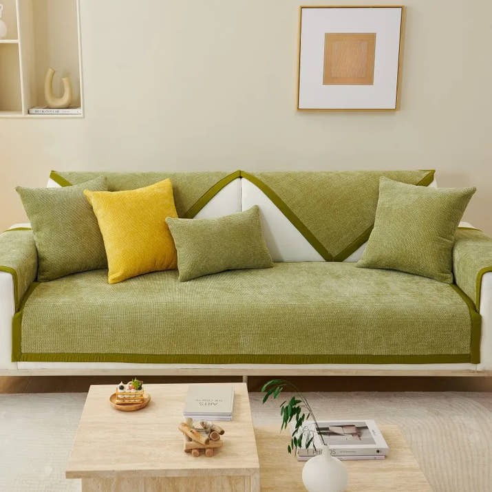 Chenille Sofa Cushion Four Seasons Universal Sofa Protective Cover Towel Anti-slip Couch Cushion Carpet for Living Room Decor