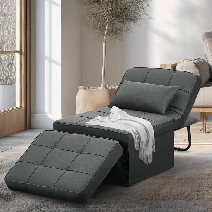 Convertible Sofa Bed,4-in-1 Multi-Functional Futon Chair Bed, Folding & No Installation Sofa Couch with Adjustable Backrest