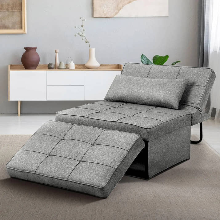 Convertible Sofa Bed,4-in-1 Multi-Functional Futon Chair Bed, Folding & No Installation Sofa Couch with Adjustable Backrest