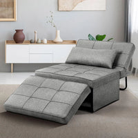 Convertible Sofa Bed,4-in-1 Multi-Functional Futon Chair Bed, Folding & No Installation Sofa Couch with Adjustable Backrest