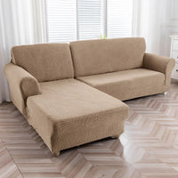 Sofa Covers For Living Room Waterproof Sofa Couch Armchair Cover Protector L Shaped Corner Jacquard Slipcovers 1/2/3/4 Seater