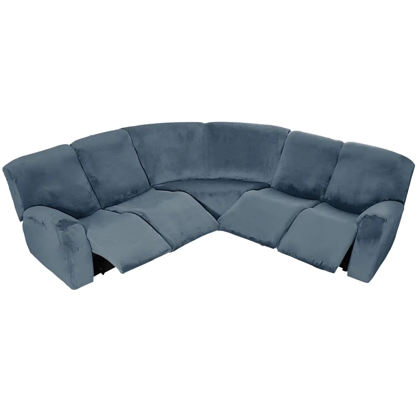 5 Seater Recliner Cover 7 Pcs Recliner Sofa Covers Velvet Stretch Reclining Sectional Couch Covers for 5 Cushion Sofa Slipcovers